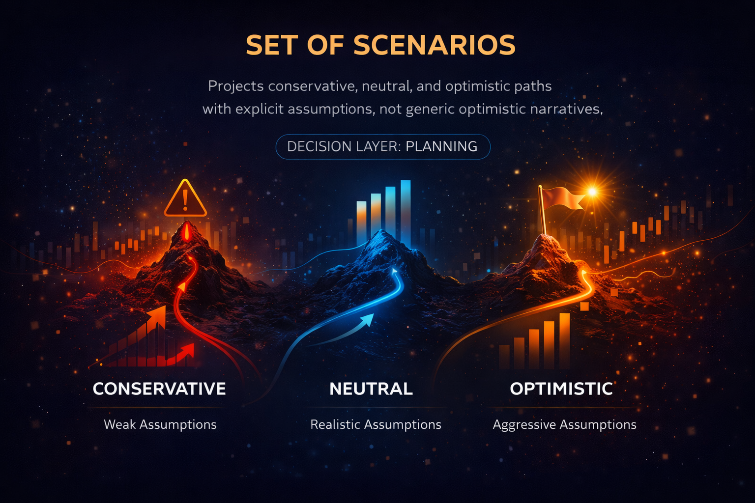 Scenario stack visual