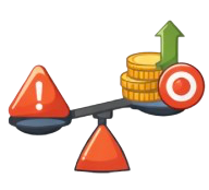 Risk x Objective Return icon
