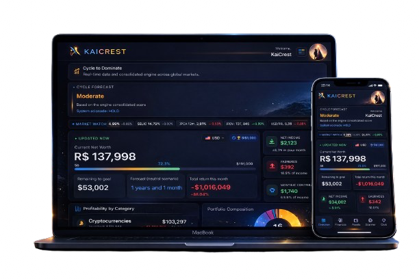 System mockup on notebook and cell phone